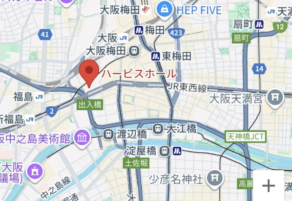 開催場所の地図